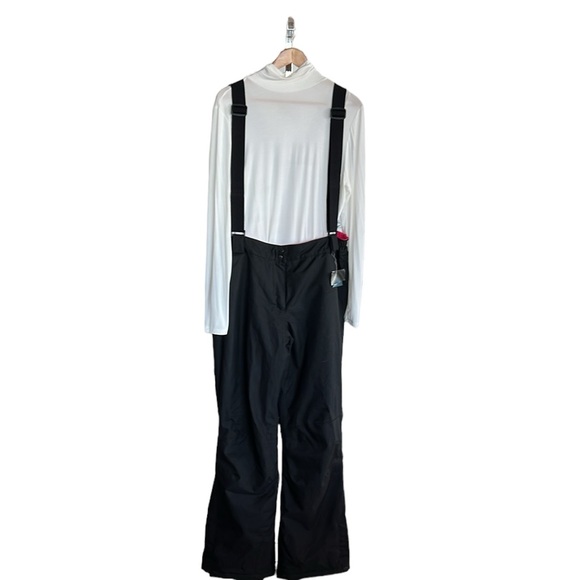 Active Alpine Series Ski pants with Adjustable Suspenders Black Pink 44 - Picture 1 of 9